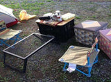 Folding Campfire Grill Heavy Duty Steel Grate Portable Over Fire Camping Grill for Outdoor Open V1294-YM0717-10146766
