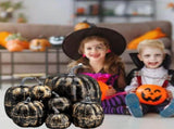 7pcs Simulated Pumpkin Glossy Paint Lightweight Creative Reusable Foam Pumpkin for Decoration Prop V1294-YM0901-3115240060518