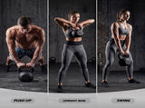 Everfit 24kg Cast Iron Kettlebell Powder Coating Flat Bottom Home Gym FIT-K-KB-IRON-24KG