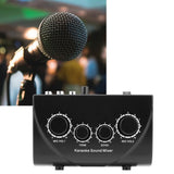 Karaoke Mixer Portable Mixer Professional Audio System Karaoke Dual Mic Inputs Audio V1369-AZ3-W-08230