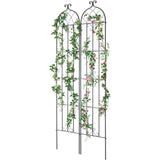 2 Packs Metal Garden Trellis for Climbing Plant Support 87x20 in Rustproof V952-HPJHX2JTH87W13N5YV0