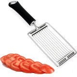 2Pcs Tomato Slicer, Stainless Steel Egg Slicer, Hand-Held Tomato Slicers for Home Kitchen V1192-AZ-W-17394