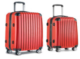 Wanderlite 20-28 Inch Luggage 2Set with TSA Lock Spinner Carry On Hard Shell Travel Suitcase Luggage LUG-ABS-CLA-2SET-RE