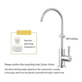 Drinking Water Faucet Kitchen Mixer Stainless Steel Water Filter Faucet, 360 Degree Rotation, V1189-LC-LY-00033