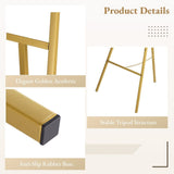 Golden Easel Stand for Wedding Welcome Sign, Heavy Duty Metal Display Easel Adjustable Floor Stand, V1369-AZ3-W-08742