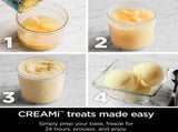 4 Pack of Silicone Lid Containers Replacement for and Lids - Compatible with Series Ice Cream Makers V1192-AZ-W-11385