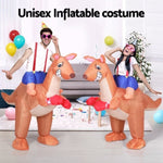 Inflatable Kangaroo Costume Adult Suit Blow Up Party Fancy Dress Halloween Cosplay HALO-INF-KANGF