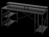 Levede Gaming Desk Computer Table Monitor Shelf 140cm DH1063-BK-AU