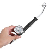 2-Pack Tire Inflator Pressure Gauge with Quick Connect Plug and Locking Air Chuck for Car, Bike, V1370-AZ4-21773
