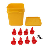 Automatic Chicken Waterer Cup with 12L Handheld Barrel Poultry Drinking Equipemnt for Goose Duck V1294-YM0706-3111230182711