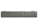 Sarantino Novi 3-Seater Modular Sofa with Ottoman in Grey Non-Slip Bottom Lounge SOFA-MLM-232-GY
