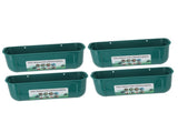 4pcs Large Chicken Feeder Feed Trough with Clips Hanging Fence Feeders for Goat Duck Goose Livestock V1294-YM0901-3111240029113