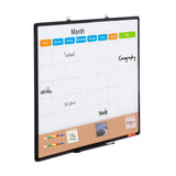 36x 24 Monthly Calendar Whiteboard & Cork Board Combo with Aluminum Frame 2-in-1 Magnetic Dry Erase V767-VVR-RMB36X24RLBBZZZDYV0