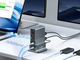 ACASIS DS-7A15 15-in-1 USB-C Dock Triple 4K HDMI DP 10Gbps PD Docking Station V28-ELEACADS7A15