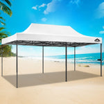 Instahut Gazebo Pop Up Marquee 3x6 Folding Tent Wedding 500D Oxford Fabric White GAZEBO-T-3X6-F-WH