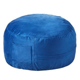 VEVOR 91 cm Round Bean Bag Chair with Removable Cover & Dutch Velvet Blue V952-YXDDY3539INC4SBGOV0