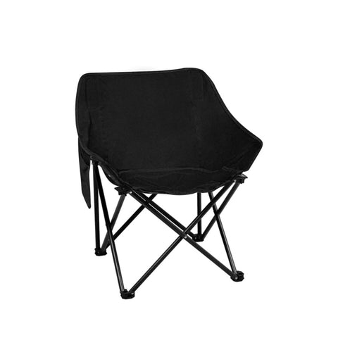 Levede Folding Camping Moon Chair Lightweight Black OD1057-BK