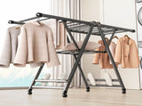 SOGA 1.6m Portable Wing Shape Clothes Drying Rack Foldable Space-Saving Laundry Holder BSYXYJ160