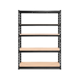 Giantz 1.8M Garage Shelving Warehouse Rack Pallet Racking Storage Shelve Black WR-E-12X18-BK