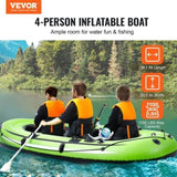 Inflatable Boat, 4-Person Inflatable Fishing Boat, Strong PVC Portable Boat Raft Kayak, 1158mm V952-YCK4RK00000087X5RV0