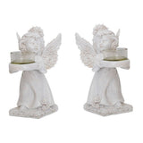 Luxury Candlesticks Home Decoration Retro White 2Pcs V1370-AZ4-23806