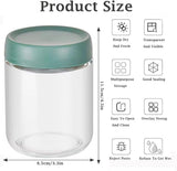 4 Pack Overnight Oats Jars with Lids, Glass Yogurt Cups Food Storage Containers for Salad Snacks V1237-ZY-924-169