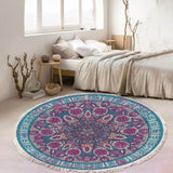 SOGA 120cm Mandala Area Rug for Living Room Lounge, Bedroom, Anti-slip Doormat, Home Decor CARPETYH02LGE