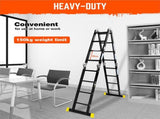 4.7M Multi Purpose Ladder Aluminium Folding Platform Extension Step Non-Slip Au V465-97538-AU-5