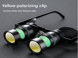 10x Telescope Yellow Polarised Lens 10x HD Fishing Binocular Glasses - Polarized Zoom for Float V888-ELOSUNG28352