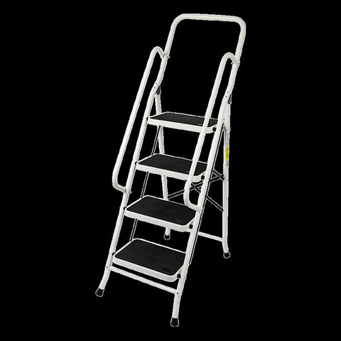 Foldable Non Slip 4 Step Steel Ladder V63-802117