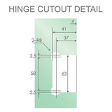 70cm Frameless Swing Bath Panel with Chrome Hardware V63-852811