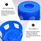 Birds Water Feeder Plastic Bird Feeding Bird Drinker Waterer Dispenser Water Pot Container Feeding V1192-AZ-W-10308