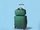 Slimbridge 2pcs 20"Travel Luggage Set Green LG1006-GN_NZ