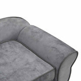 Dog Sofa Grey 72x45x30 Cm Plush 43_170951
