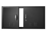 BBQ Access,762 x533 mm Double Outdoor Kitchen, Cold Plate Flush Mount, Wall Vertical V952-SMMBSCJMHS30RL2L0V0