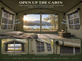 Weisshorn Inflatable Cabin Camping Tent Olive Green Mesh Entry 520x360cm XFSK-GG-LR