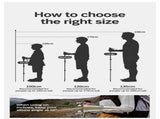 Lightweight Carbon Fiber 3 Section Trekking Pole, Adjustable Hiking Stick Fit For Height Under V1221-XM-LB2787-GM110