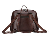 Brown Stylish Women's PU Leather Backpack - Spacious, Anti-Theft, Multi-Pocket Travel Bag for School V888-ELOSUNG17360