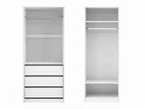 Artiss 2X Wardrobe Clothes Closet Storage Organiser Armoire White FURNI-L-N-WR-WHX2