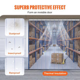 VEVOR Strip Curtain, 96" Height x 72" Width, 0.08" Thickness, 12PCS Clear PVC Strip Door Curtain, V952-PZMLPZGHMPTLGE0VXV0
