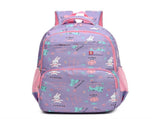 Purple Premium Large Capacity Cute Cartoon Student Backpack Multi-Layered Casual School Bag V888-ELOSUNG46722
