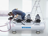Oil Free Air Compressor Air Compressor Tank 100L 3HP Ultra Silent Inflator V952-KYJ750-3-100LLDW1V3