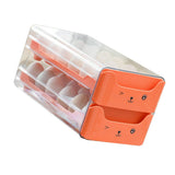 Double Layer Egg Drawer Transparent Lengthen Independent Slot Egg Holder Egg Storage Container for V1294-YM0703-3118230118311