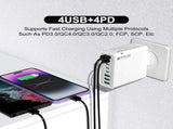 8 In 1 Waterproof Ports USB Fast Charger, Desktop Charging Station With Portable Multi-Port Charging V1366-AZ2-W-11458
