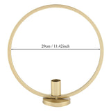 Round Circle Iron Candlestick Craft Desk Candle Holder for Candlelight Dinner V1294-YM0727-JY17395-02