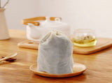 200 Pack Cotton Muslin Bags Sachet Bag Multipurpose Drawstring Bags for Tea Jewelry Wedding Party V1369-AZ3-W-11820