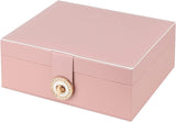 Jewelry Box for Storing Necklaces, Earrings, Bracelets and Rings, Large PU Leather with 3 Layers V1237-ZY-203-2994