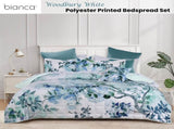 Bianca Woodbury White Botanical Printed Bedspread Set Queen V442-BCA-BEDSPREAD-WOODBURY-WHITE-QS