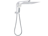 WELS Square Twin Shower Head Chrome 12 inch 3 Mode Handheld Diverter Wall Arm Set V1233-A702ROHS002M4CKSS112
