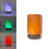 USB Colour Changing Salt Himalayan Lamp - Cylinder Shape Pink Rock LED Light V238-SUPDZ-43047464134